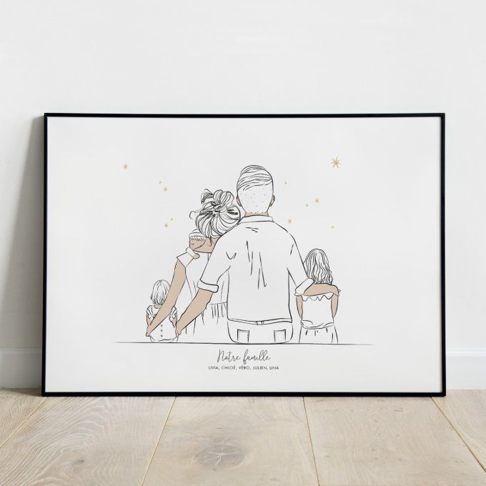 Famille parents, bébé & 2 filles