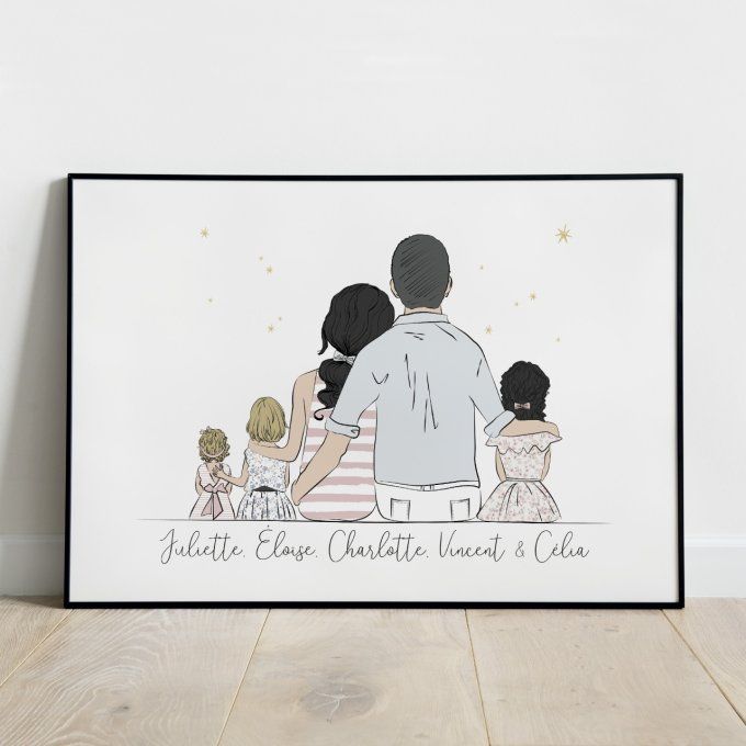 Famille parents & 3 filles