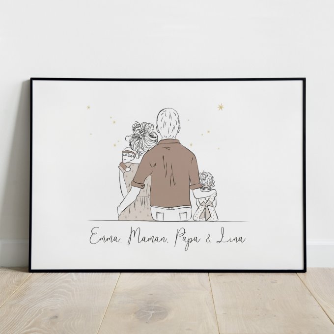 Famille parents, bébé & petite fille