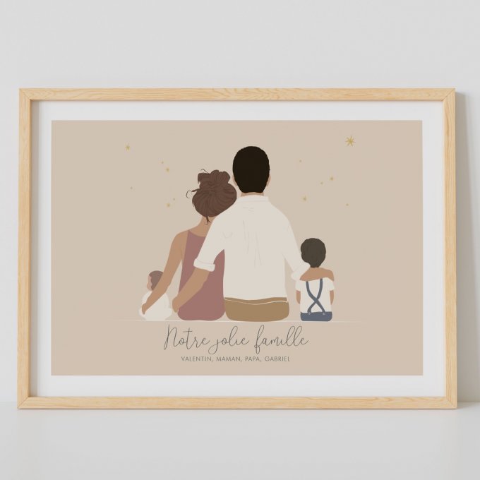 Famille parents - bébé - garçon