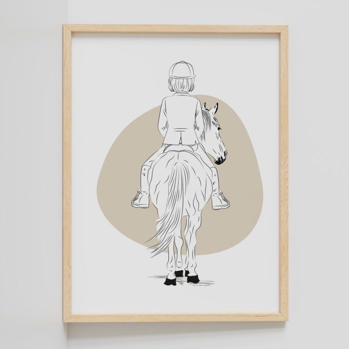 Cavalière sur cheval
