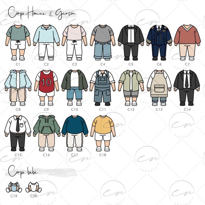 Famille petits personnages