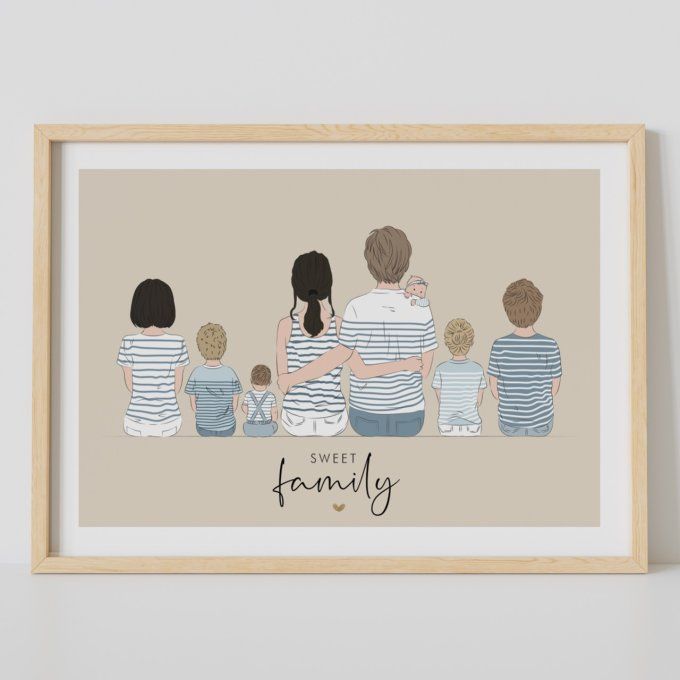 Affiche Famille personnalisé