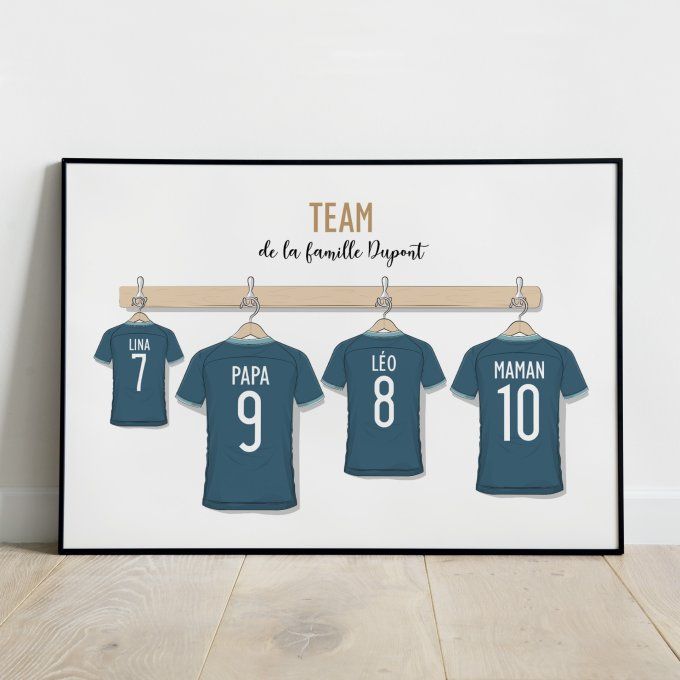 Portrait de Famille avec Maillots de Foot