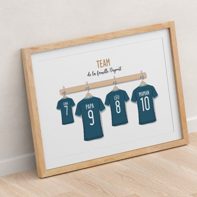 Portrait de Famille avec Maillots de Foot