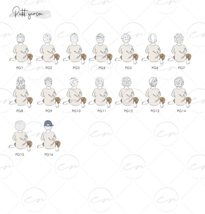 Famille sur banc - 70 exemplaires