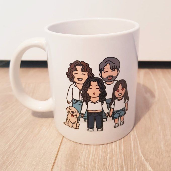 Mug personnalisé famille